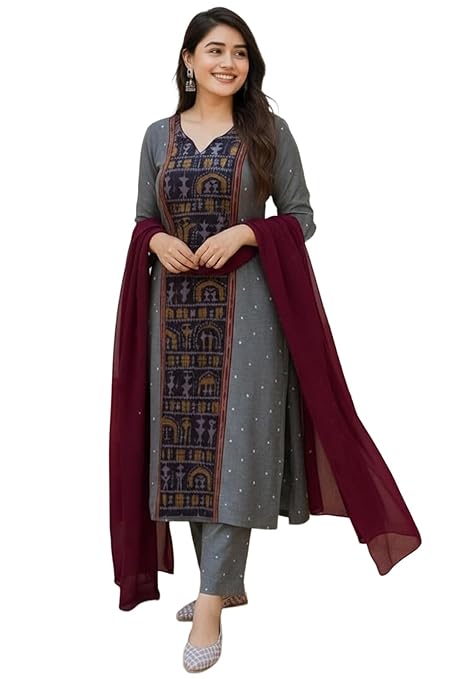 1-prod11 ANNI Designer Women's Rayon Viscose Printed Straight Kurta - Image 2