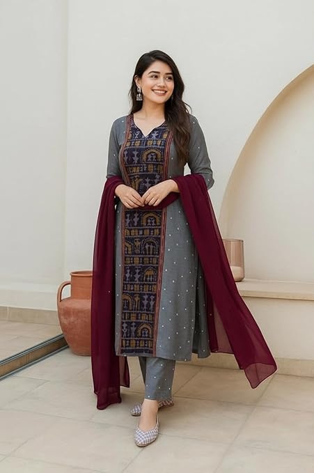 2-prod11 ANNI Designer Women's Rayon Viscose Printed Straight Kurta